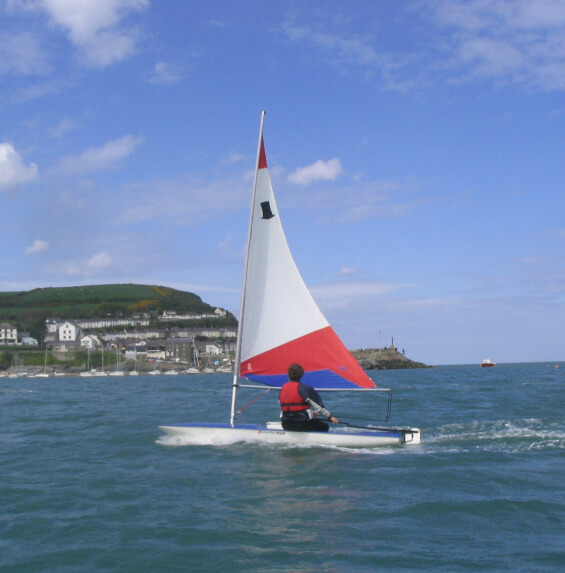 Sail boat on the sea