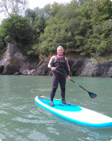 Man on PaddleBoard