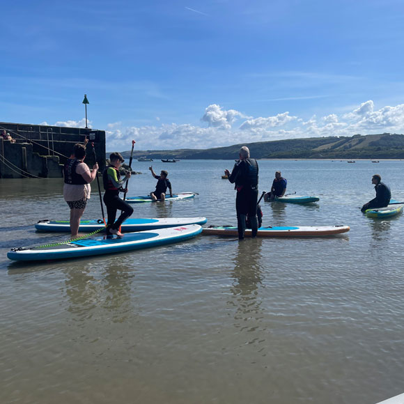 Paddleboarding lesson