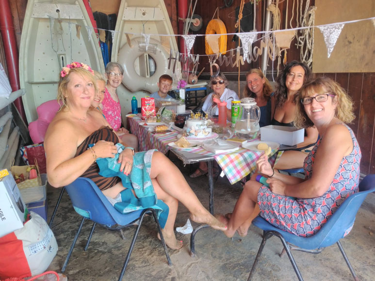Birthday party ladies